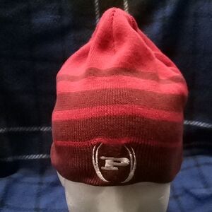 Phat farm Red and Brown Striped Beanie unisex